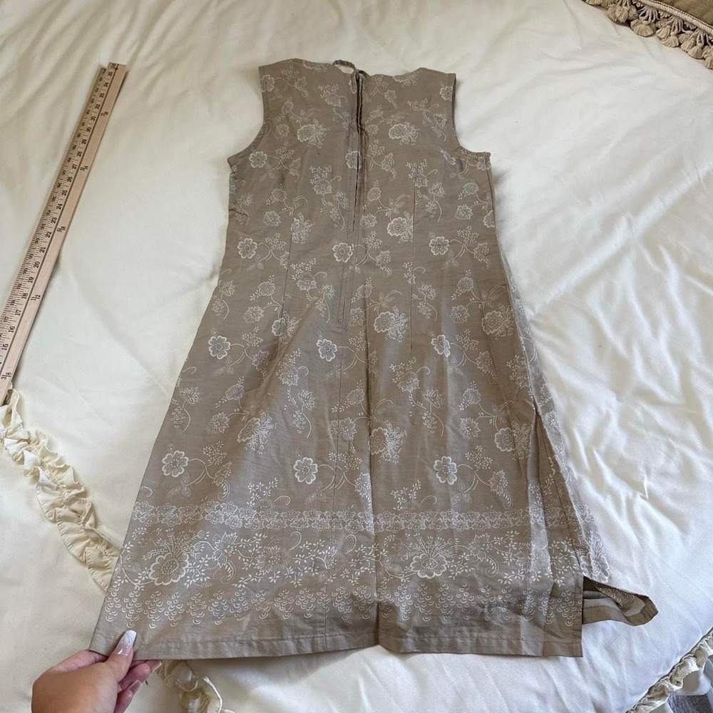 Y2K faded glory beige mini dress size small - Picture 3 of 5